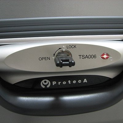 Luggage lock logo