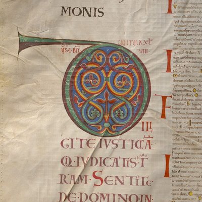 Illuminated manuscript logo