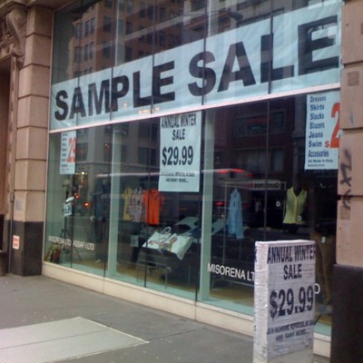 Sample sale